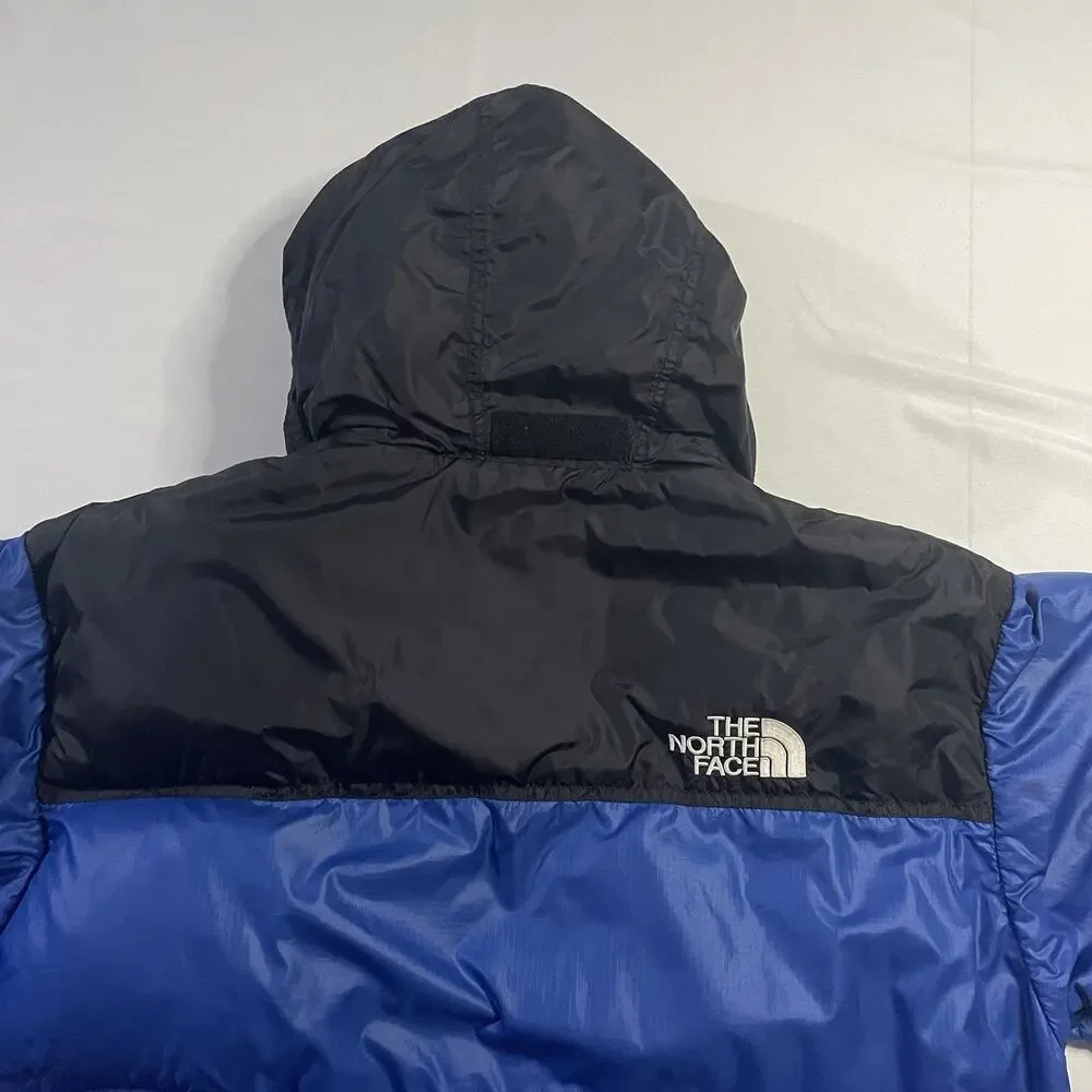 VTG 1998 The North Face Nuptse 700 Down Puffer Jacket‎ Blue Black Men's Large
